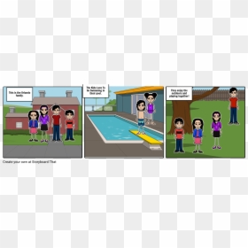 Cartoon, HD Png Download - kids swimming png