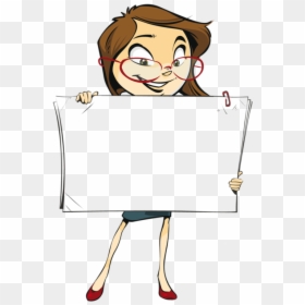 Free Cartoon Business, HD Png Download - mujer sonriendo png