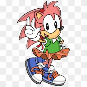 Classic Amy Rose - Sonic The Hedgehog Amy Classic, HD Png Download - amy png
