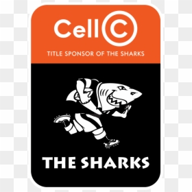 Cell C Sharks Logo - Sharks Rugby Team, HD Png Download - rugby png