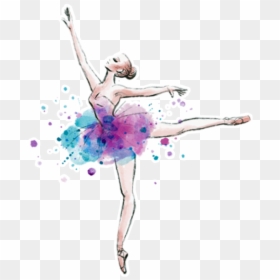 #girl #freetoedit #girls #anime #balerina #animegirl - Watercolor Dancer, HD Png Download - balerina png