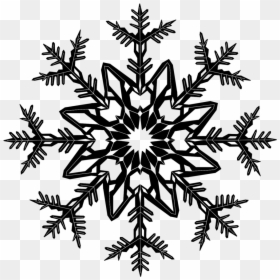 Snowflake Bw - Copo De Nieve Vector Png, Transparent Png - snowflake corner png