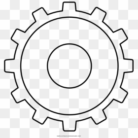 Engranaje Página Para Colorear - Circle, HD Png Download - engranaje png