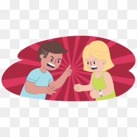 Two Parents Arguing - Clipart Parents Fighting, HD Png Download - arguing png