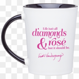 Vpd Ema Mug 14oz Black White2, HD Png Download - black coffee mug png