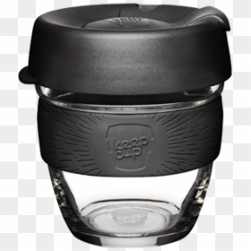 Keep Cup Glass Black, HD Png Download - black coffee mug png