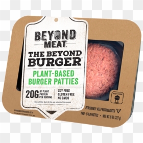 Beyond Burger Packaging Photo 2018 - Beyond The Meat Burger, HD Png Download - burger patty png