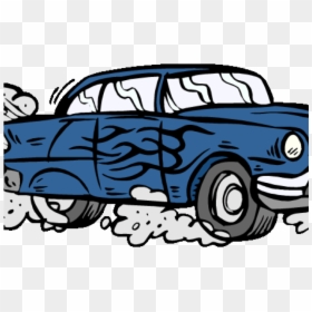Animated From National Car Bg Vehicle Pencil - Cartoon Car Air Pollution, HD Png Download - animated car png