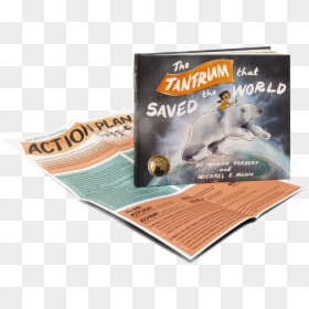 Book And Poster With Moonbeam Small - Tantrum That Saved The World, HD Png Download - book graphic png