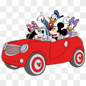 Minnie Mouse In Car, HD Png Download - animated car png