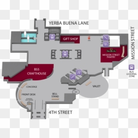 Lobby Map - San Francisco Marriott Marquis, HD Png Download - boarding pass png