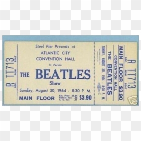#moodboard #sticker #aesthetic #ticket #concert #thebeatles - Commemorative Plaque, HD Png Download - concert tickets png