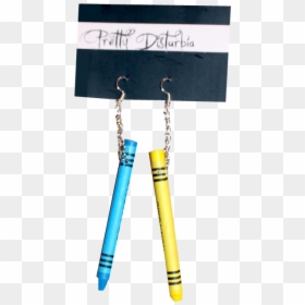 Earrings, HD Png Download - yellow crayon png