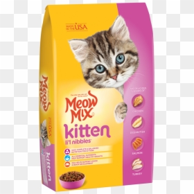 Kitten Li"l Nibbles® - Meow Mix Kitten Li L Nibbles, HD Png Download - cat meow png