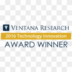 Ganador Del Premio A La Innovación En Tecnología 2016 - Ventana Research 2016 Technology Innovation Award, HD Png Download - ganador png