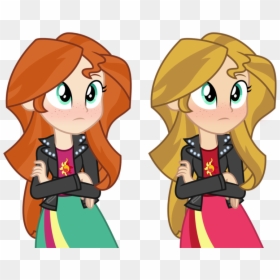 Sunset Shimmer Rainbow Rocks, HD Png Download - redhead png