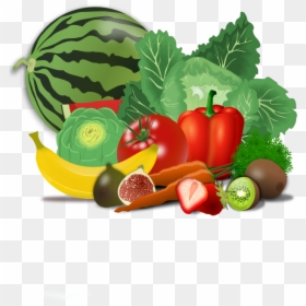 Healthy Fruits Art Svg Clip Arts - Transparent Vegetables Clipart, HD Png Download - vector graphic png