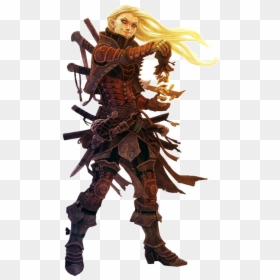 Female Thief Png Image - Pathfinder Hide Armor, Transparent Png - skeleton warrior png