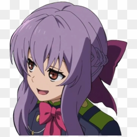 Smug Purple Hair Anime Girl, HD Png Download - smug png