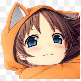 Cute Smug Anime Girl, HD Png Download - smug png