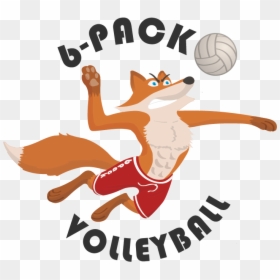 6 Pack Volleyball, HD Png Download - voleibol png