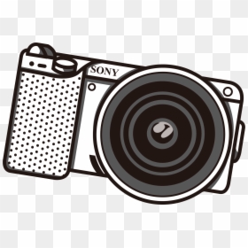 Vector Hand Drawing Camera Png Download - Camera Vector Png Sony, Transparent Png - free camera png