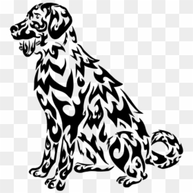 Labrador Line Drawing At Getdrawings - Tribal Labrador Tattoo Designs, HD Png Download - perros png