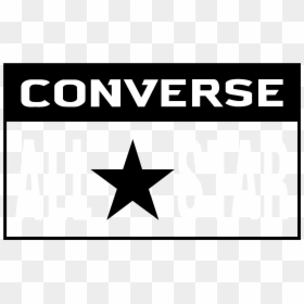 Converse All Star Logo Black And White - Converse All Star, HD Png Download - all white png