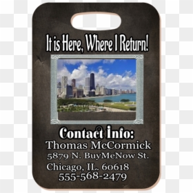 Chicago, HD Png Download - luggage tag png