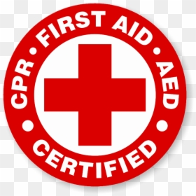 Aed First Aid Certified, HD Png Download - first aid cross png