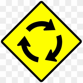 Roundabout Sign Ontario, HD Png Download - señales de transito png