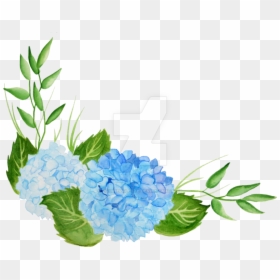 Thumb Image - Watercolor Blue Hydrangea Clipart, HD Png Download - fall watercolor png
