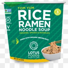 Lotus Foods Tom Yum Rice Ramen Noodle Soup - Muesli, HD Png Download - ramen noodle png