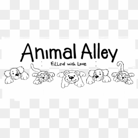 Animal Alley Logo Black And White - Animal Alley, HD Png Download - alley png