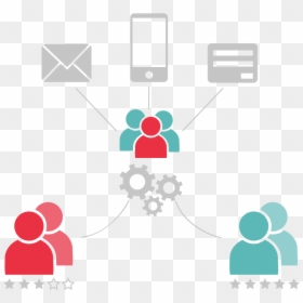 Audience Segmentation Icon Showing Division Of Users - Audience Segmentation Icon, HD Png Download - mercado png