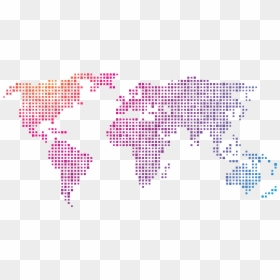 World Map Simple Dark, HD Png Download - global network png