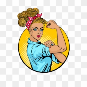 Strong Woman Pop Art Clipart , Png Download - Strong Woman Pop Art, Transparent Png - strong woman png