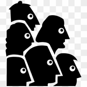 People Staring Clipart, HD Png Download - crowd of people png