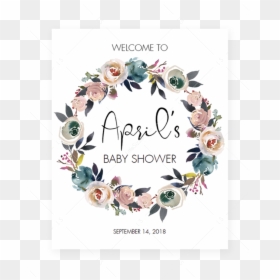 Floral Welcome Baby Shower, HD Png Download - flower wreath png