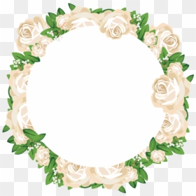 Garden Roses, HD Png Download - flower wreath png