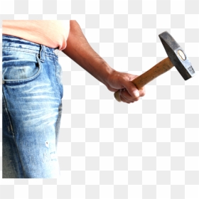 Man With Hammer Png, Transparent Png - leg png