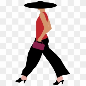 Woman Walking Clipart Png, Transparent Png - leg png