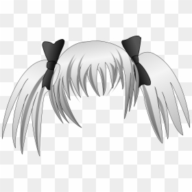 Hair Clip Art, HD Png Download - anime hair png