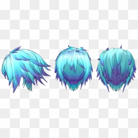 Anime Male Hair Back, HD Png Download - anime hair png