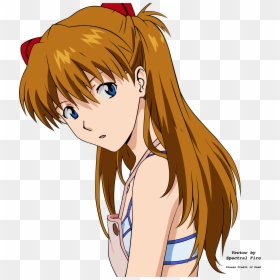 Asuka Langley Soryu Vector, HD Png Download - anime hair png