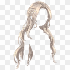Long Anime Girl Hair, HD Png Download - anime hair png