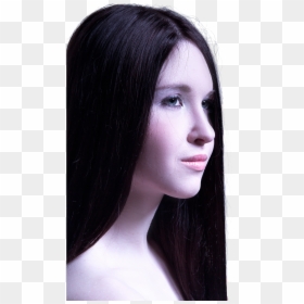 Beautiful Girl In Long Straight Black Hair, HD Png Download - long hair png