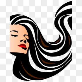 Beautiful Woman Clip Art, HD Png Download - long hair png