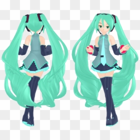 Mmd Hair Long, HD Png Download - long hair png