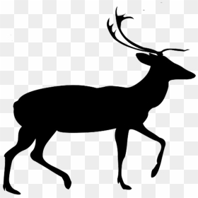 Elk Silhouette Png, Transparent Png - deer head silhouette png